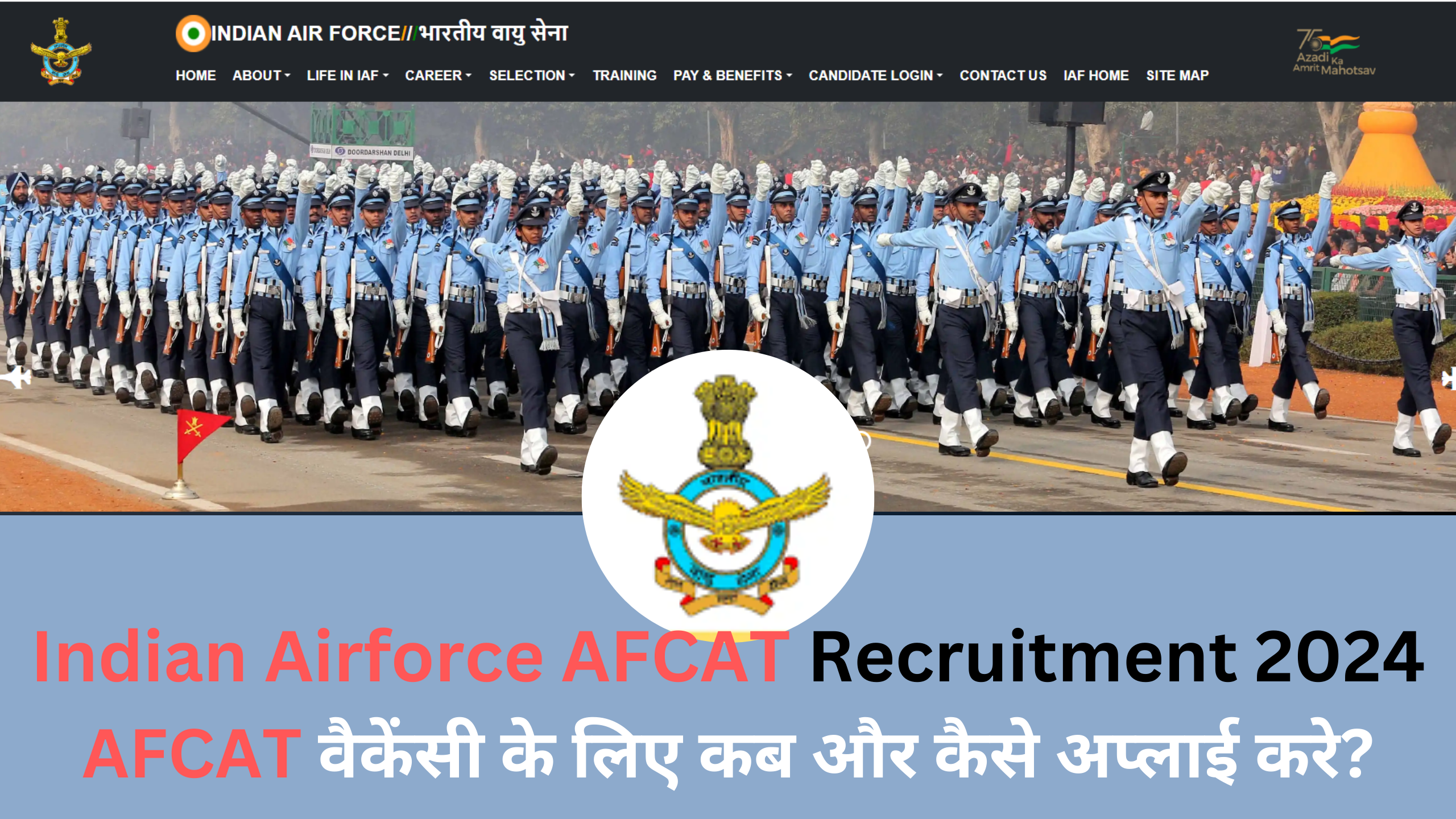 Indian Airforce AFCAT Recruitment 2024