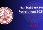 Nainital Bank PO Recruitment 2024