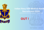 Indian Navy SSR Medical Assistant Recruitment 2024