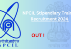 NPCIL Stipendiary Trainee Recruitment 2024