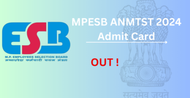 MPESB ANMTST 2024 Admit Card