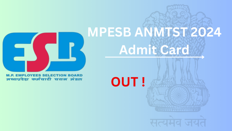 MPESB ANMTST 2024 Admit Card