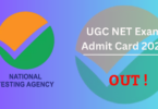 UGC NET Exam Admit Card 2024