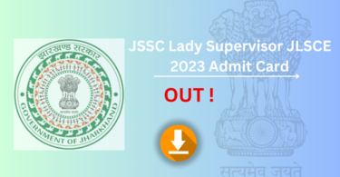 JSSC Lady Supervisor Admit Card