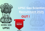 UPSC Geo Scientist Recruitment 2025