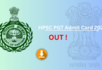 HPSC PGT Admit Card 2024