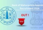 Bank of Maharashtra Apprentice Recruitment 2024