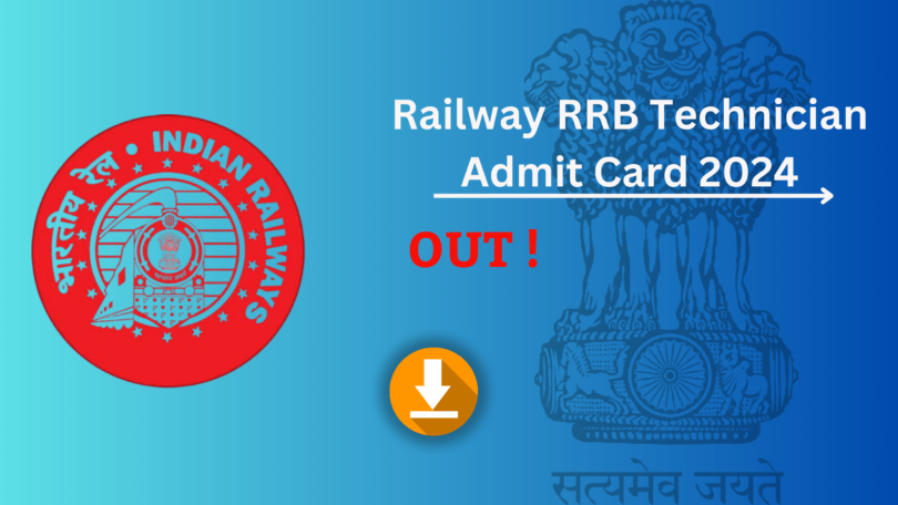 RRB Technician Admit Card 