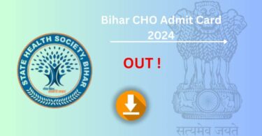 Bihar CHO Admit Card 2024