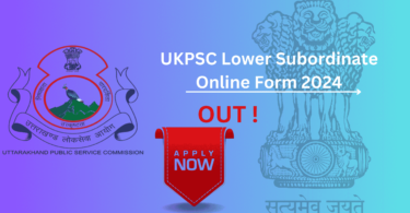 UKPSC Lower Subordinate Recruitment 2024