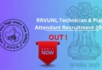 RRVUNL Technician And Plant Attendant Recruitment 2025