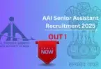 AAI Senior Assistant Recruitment 2025 – ऑनलाइन आवेदन शुरू | पात्रता, तिथि, चयन प्रक्रिया