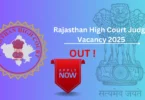 Rajasthan High Court Judge Recruitment 2025 - apply online link