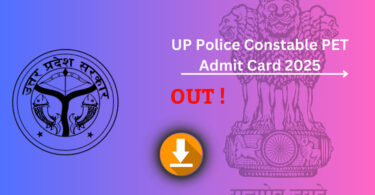 UP Police Constable PET Admit Card 2025