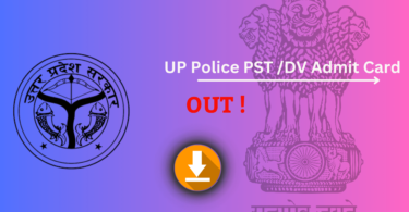 UP Police PST DV Admit Card