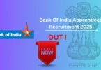 BOI Apprentices Recruitment 2025