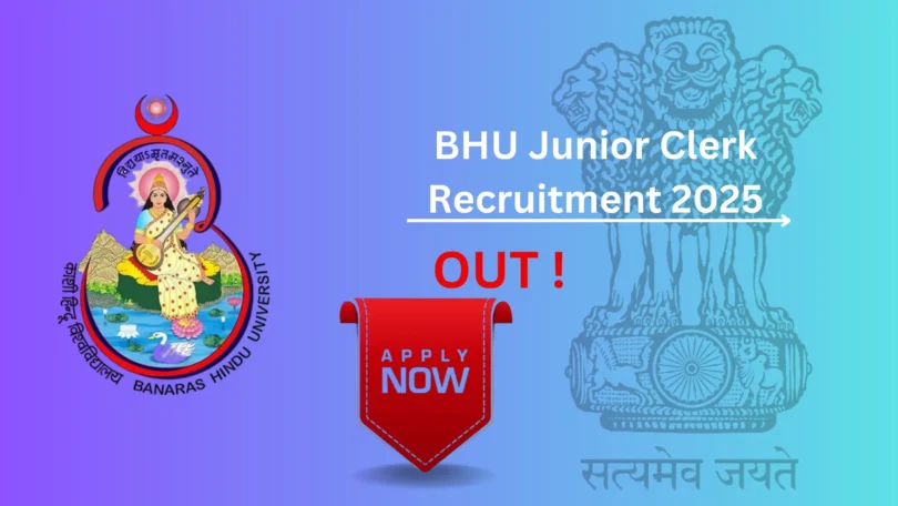 BHU Junior Clerk Recruitment 2025 - apply online link